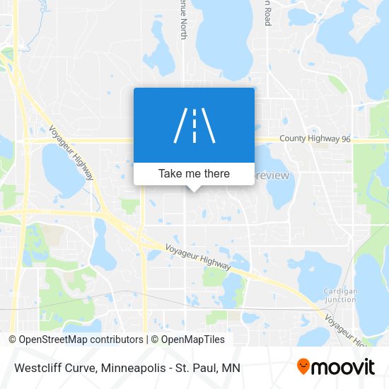 Westcliff Curve map