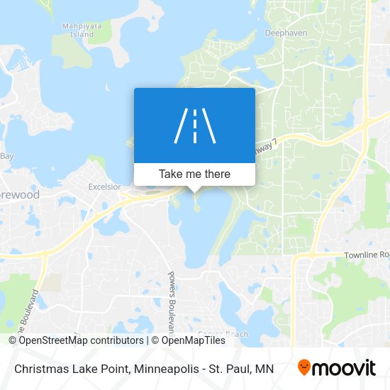 Mapa de Christmas Lake Point