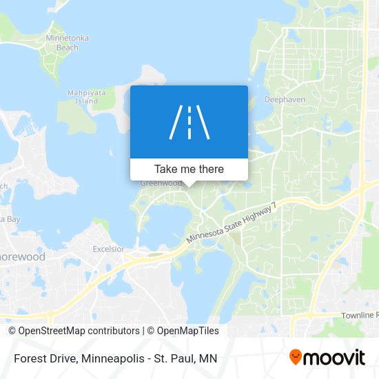 Forest Drive map