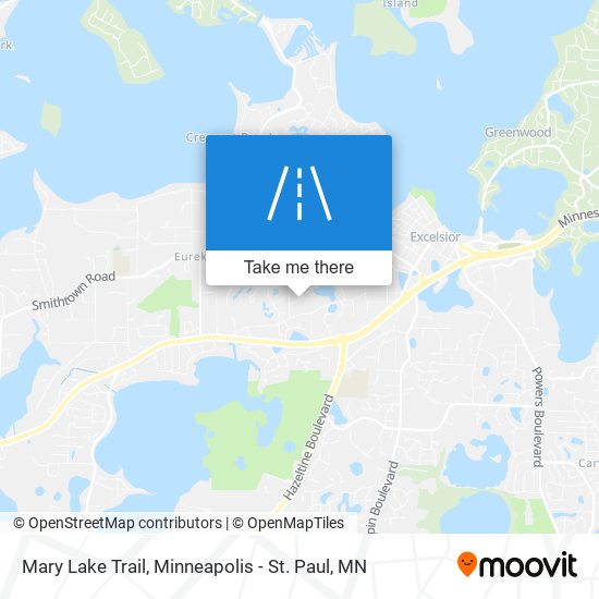 Mapa de Mary Lake Trail