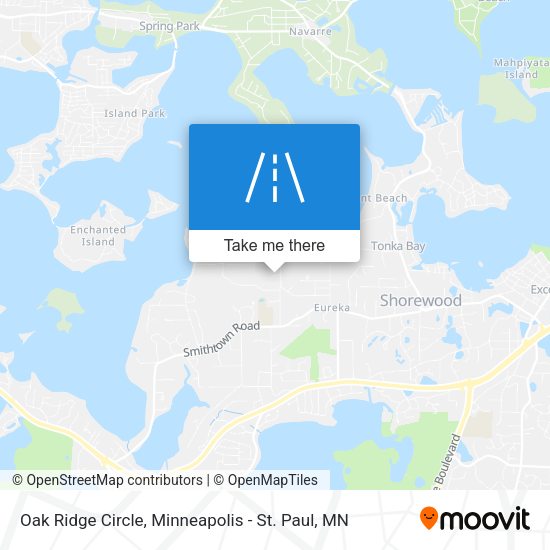 Oak Ridge Circle map