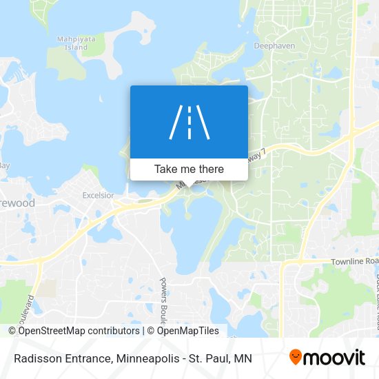 Radisson Entrance map
