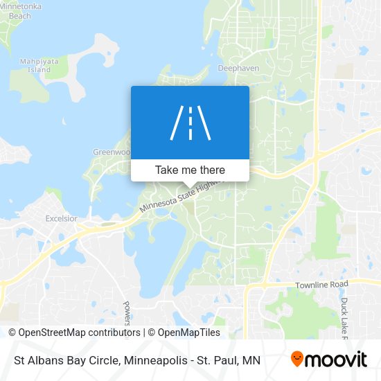 Mapa de St Albans Bay Circle