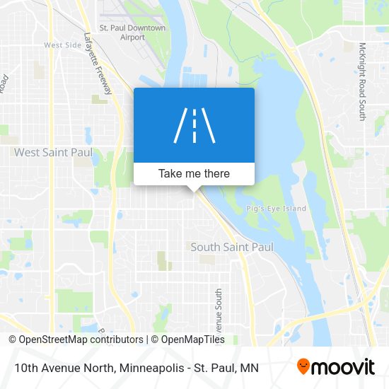 10th Avenue North map