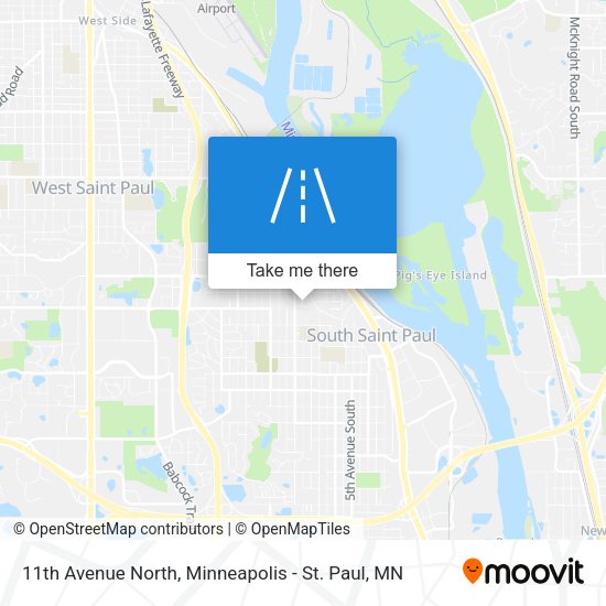 11th Avenue North map