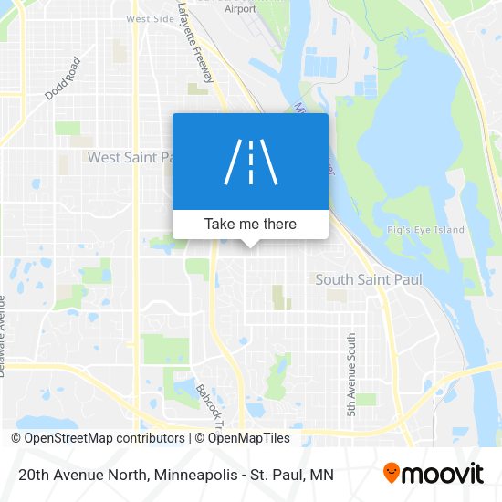 20th Avenue North map