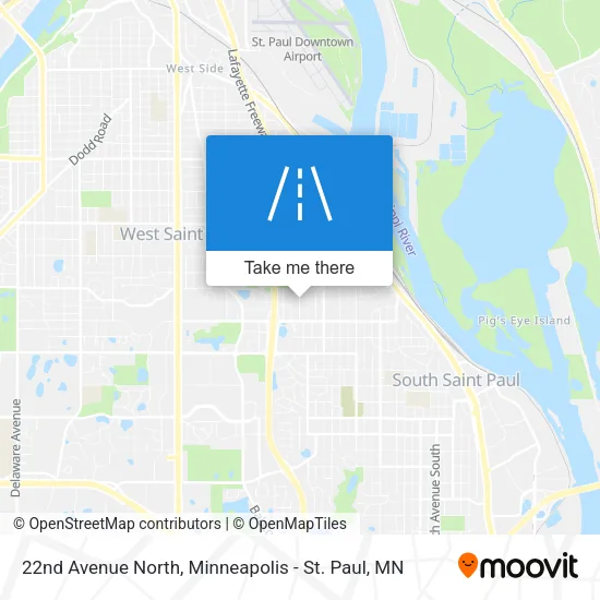 22nd Avenue North map