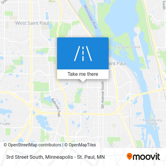 Mapa de 3rd Street South
