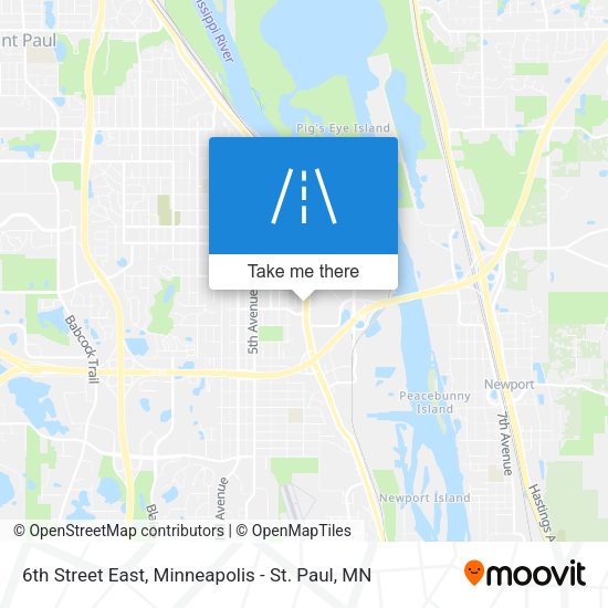 Mapa de 6th Street East