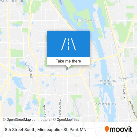 8th Street South map