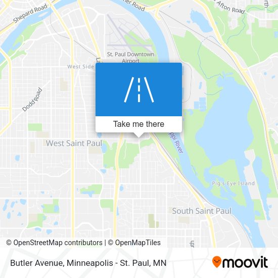 Butler Avenue map
