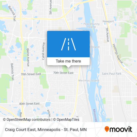 Mapa de Craig Court East
