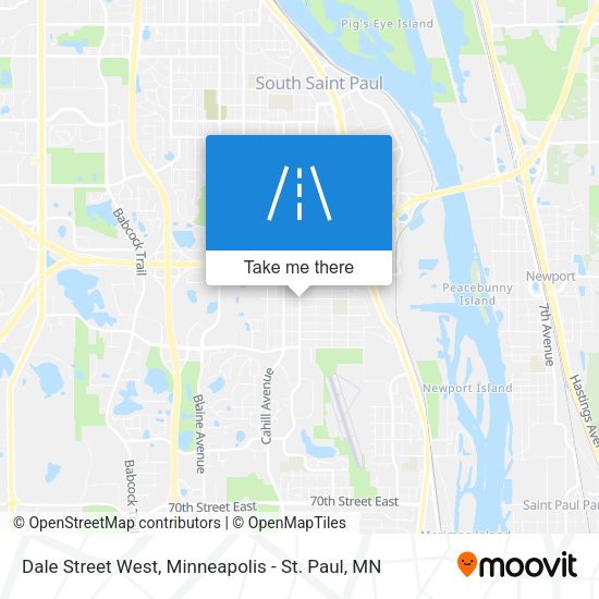 Dale Street West map