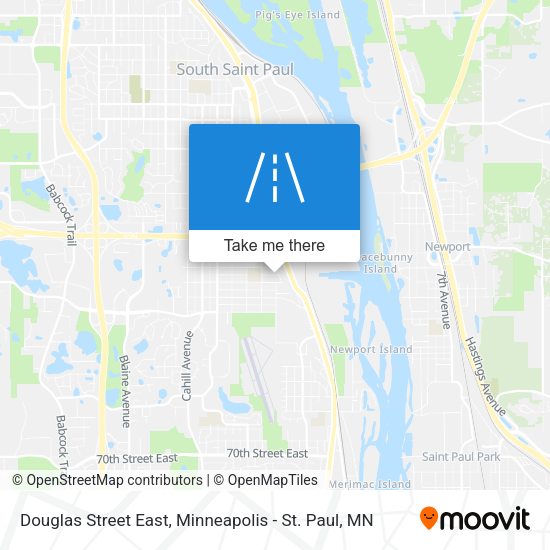 Douglas Street East map