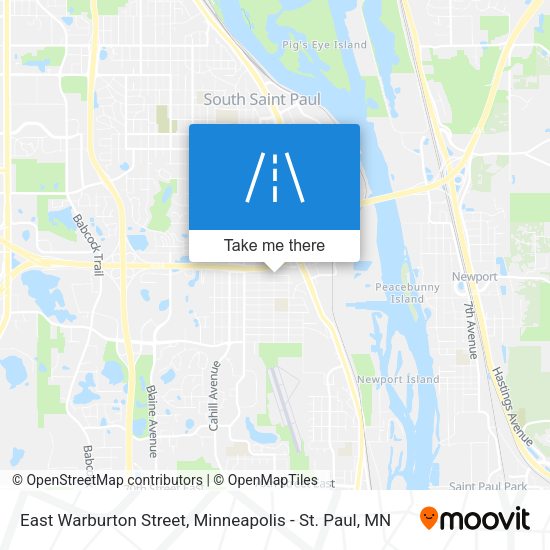 Mapa de East Warburton Street