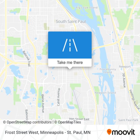 Frost Street West map