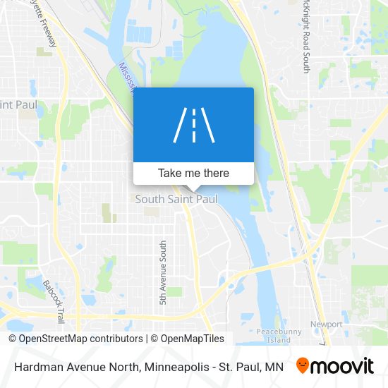 Hardman Avenue North map