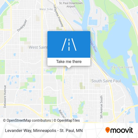 Levander Way map