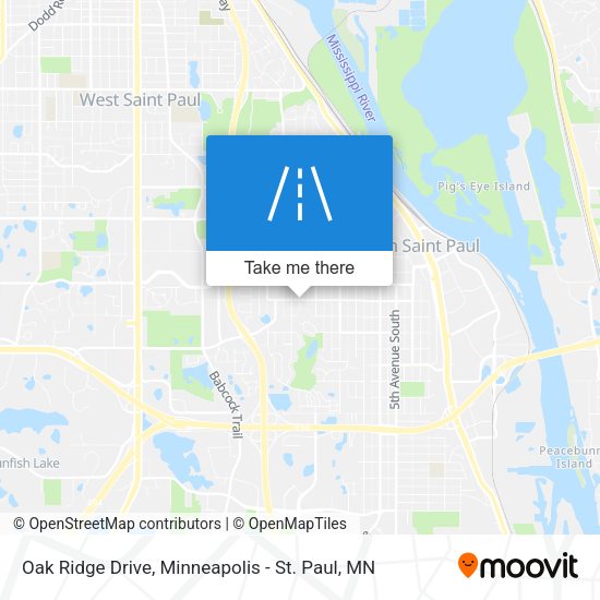 Mapa de Oak Ridge Drive