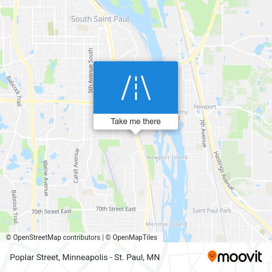 Poplar Street map