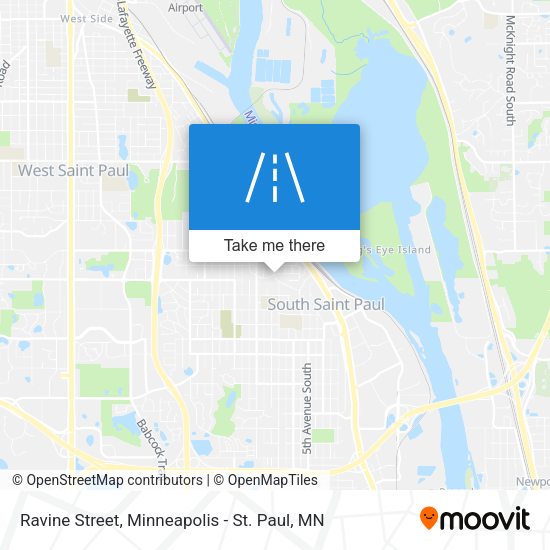 Ravine Street map