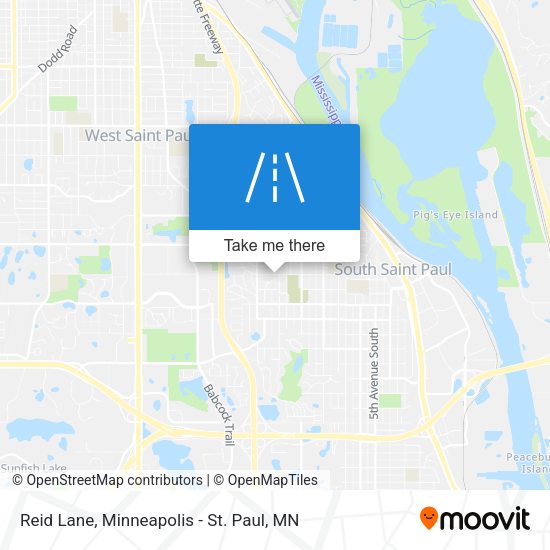 Reid Lane map