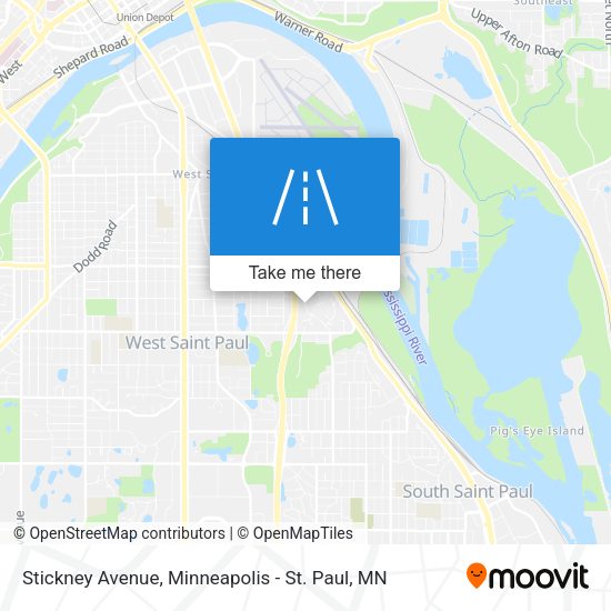 Stickney Avenue map