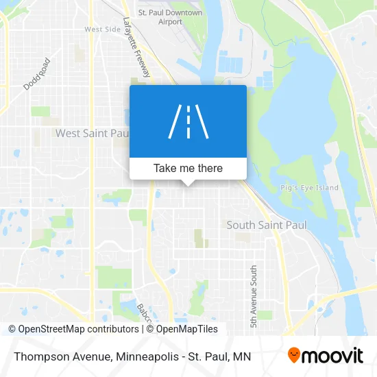 Mapa de Thompson Avenue