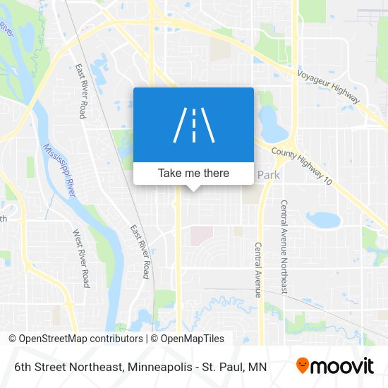 Mapa de 6th Street Northeast