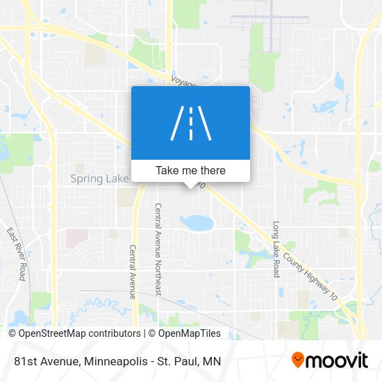 81st Avenue map