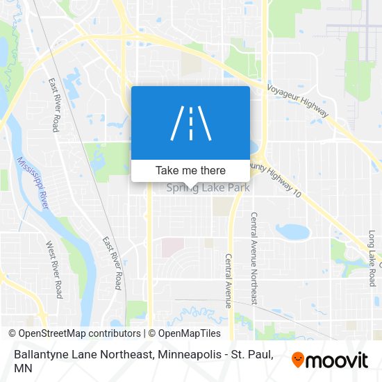 Ballantyne Lane Northeast map