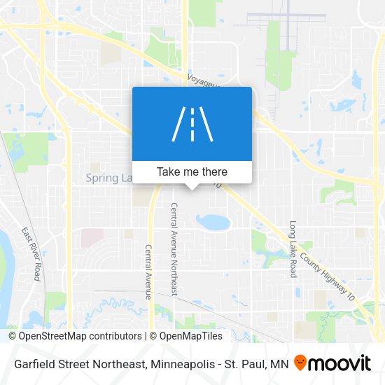 Mapa de Garfield Street Northeast