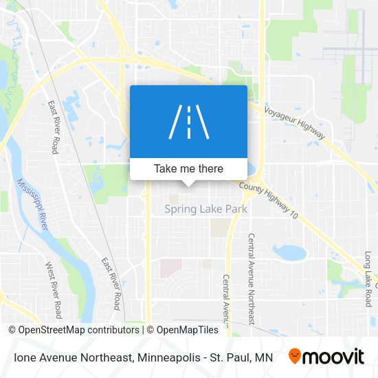Mapa de Ione Avenue Northeast