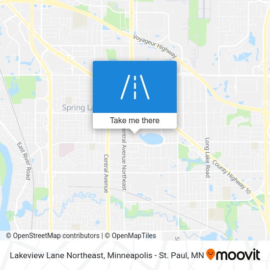 Lakeview Lane Northeast map