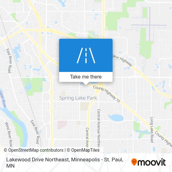 Mapa de Lakewood Drive Northeast