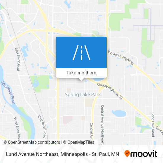 Mapa de Lund Avenue Northeast