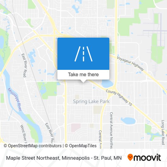 Mapa de Maple Street Northeast