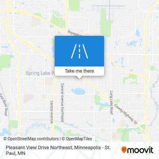 Mapa de Pleasant View Drive Northeast