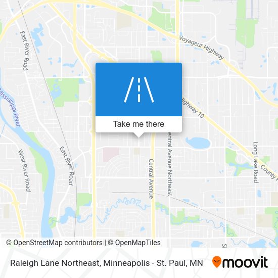 Mapa de Raleigh Lane Northeast
