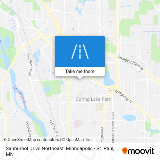 Mapa de Sanburnol Drive Northeast
