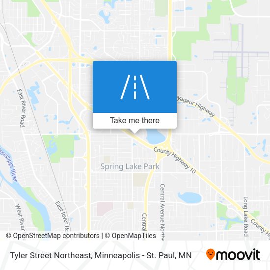 Tyler Street Northeast map
