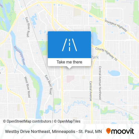 Mapa de Westby Drive Northeast