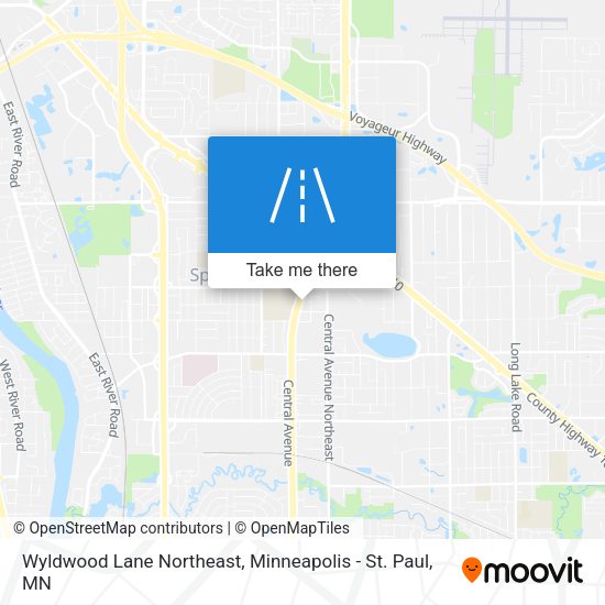 Wyldwood Lane Northeast map