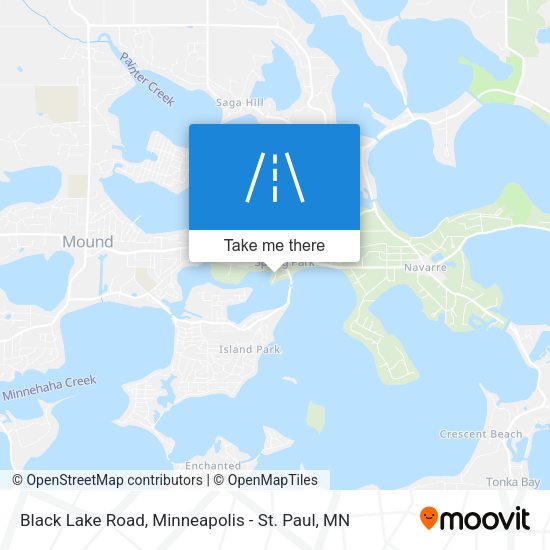 Black Lake Road map