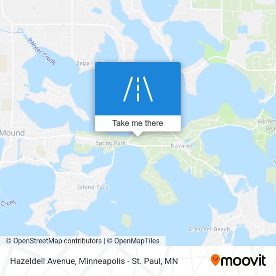 Mapa de Hazeldell Avenue