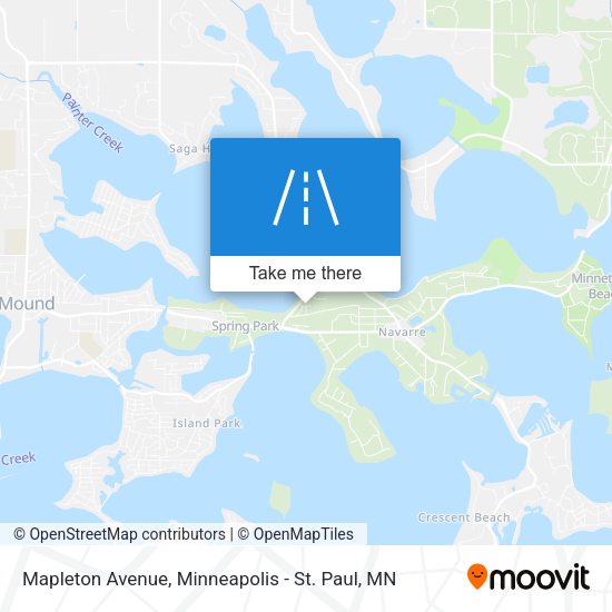 Mapa de Mapleton Avenue