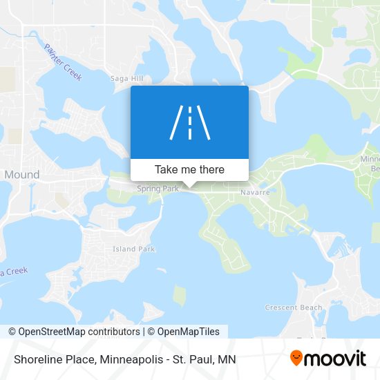 Shoreline Place map