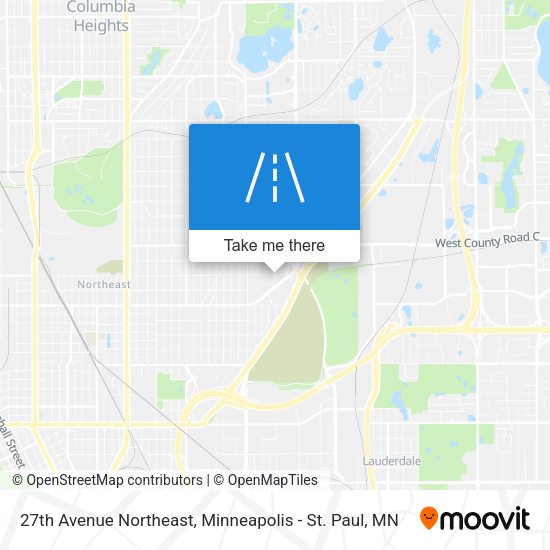 27th Avenue Northeast map