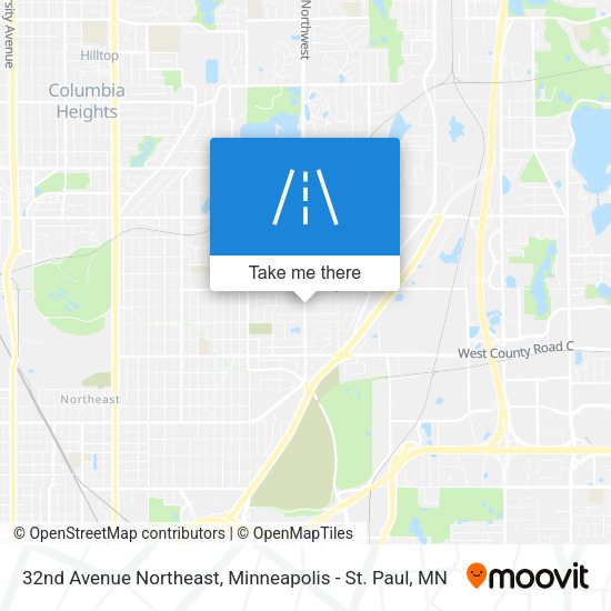 32nd Avenue Northeast map