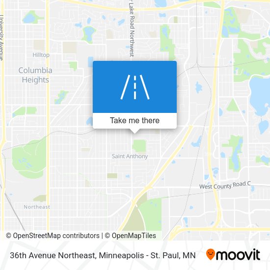 Mapa de 36th Avenue Northeast